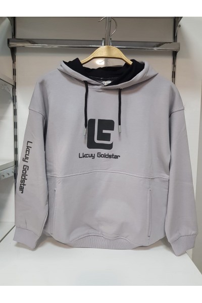 * 12-15 Yaş Erkek Çocuk Lkcuy Sweatshirt - Gri