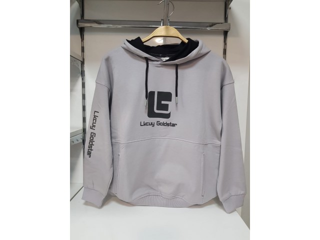 * 12-15 Yaş Erkek Çocuk Lkcuy Sweatshirt - Gri