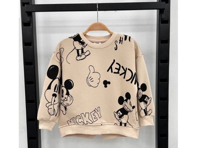 .5-14 Yaş Kız Çocuk Mickey Baskılı Sweat