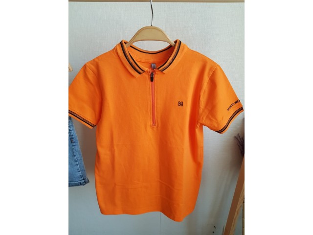 - 3-16 Yaş Erkek Çocuk Polo Yaka Tshirt - Oranj