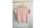 * 5-16 Yaş Kız Çocuk Triko Oversize Süveter - Pembe