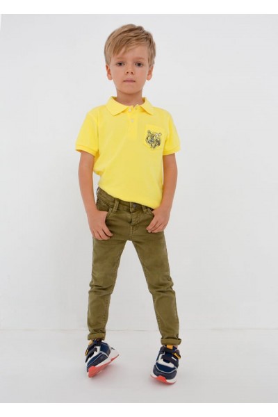 3-9 Yaş Erkek Çocuk İşlemeli Polo Tshirt