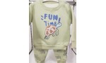 * 6-18 Ay Erkek Bebek Fun Time Şardonlu Takım - Mint