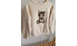 .5-9 Yaş Kız Çocuk Leopar Teddy Detaylı Sweat 