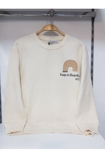 * 10-15 Yaş Erkek Çocuk Boarding Sweatshirt 