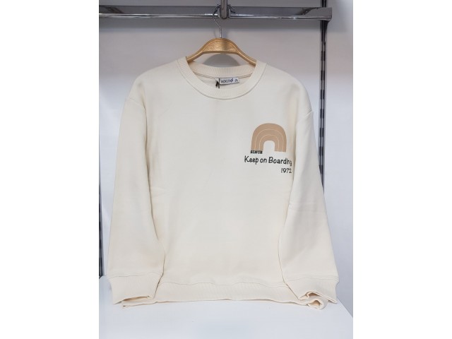 * 10-15 Yaş Erkek Çocuk Boarding Sweatshirt 