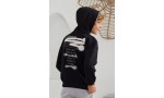 .8-14 Yaş Erkek Çocuk Kapüşonlu Sweatshirt - Siyah