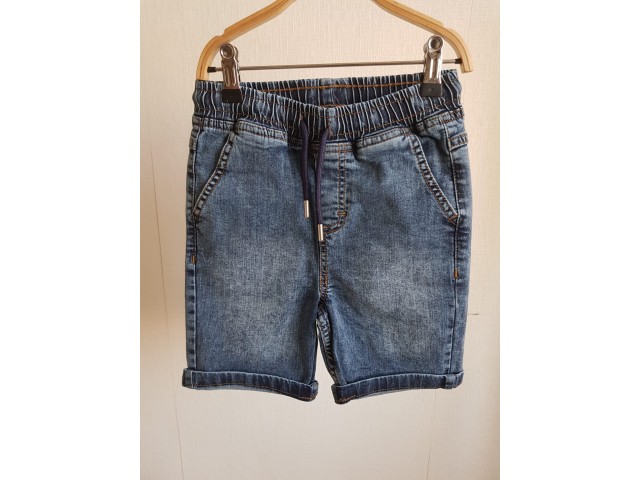 1-5 Yaş Erkek Çocuk Beli Lastikli Denim Şort