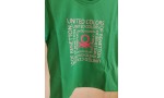 - 4-14 Yaş Kız Çocuk Benetton Logo Baskılı Tshirt - Yeşil