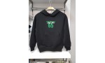 * 8-12 Yaş Erkek Çocuk Kapüşonlu Sweatshirt - Siyah