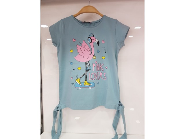 - 6-10 Yaş Kız Çocuk Flamingo Tshirt