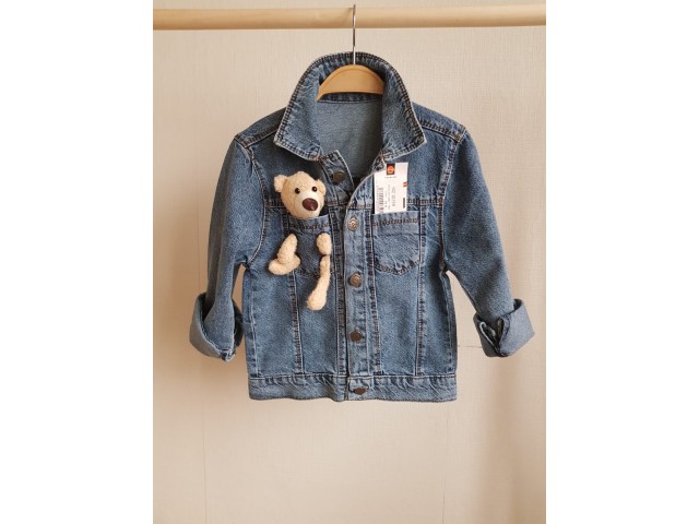 - 3-13 Yaş Unisex Teddy Denim Ceket